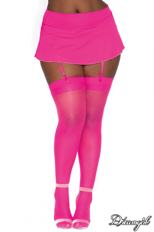 Bas nylon couture arrière Taille  plus 