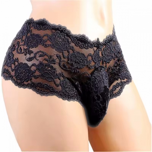 Sous-vêtements pour hommes ,dentelle noir