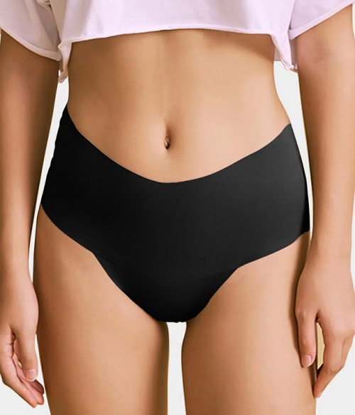 Culotte taille haute sans couture en soie